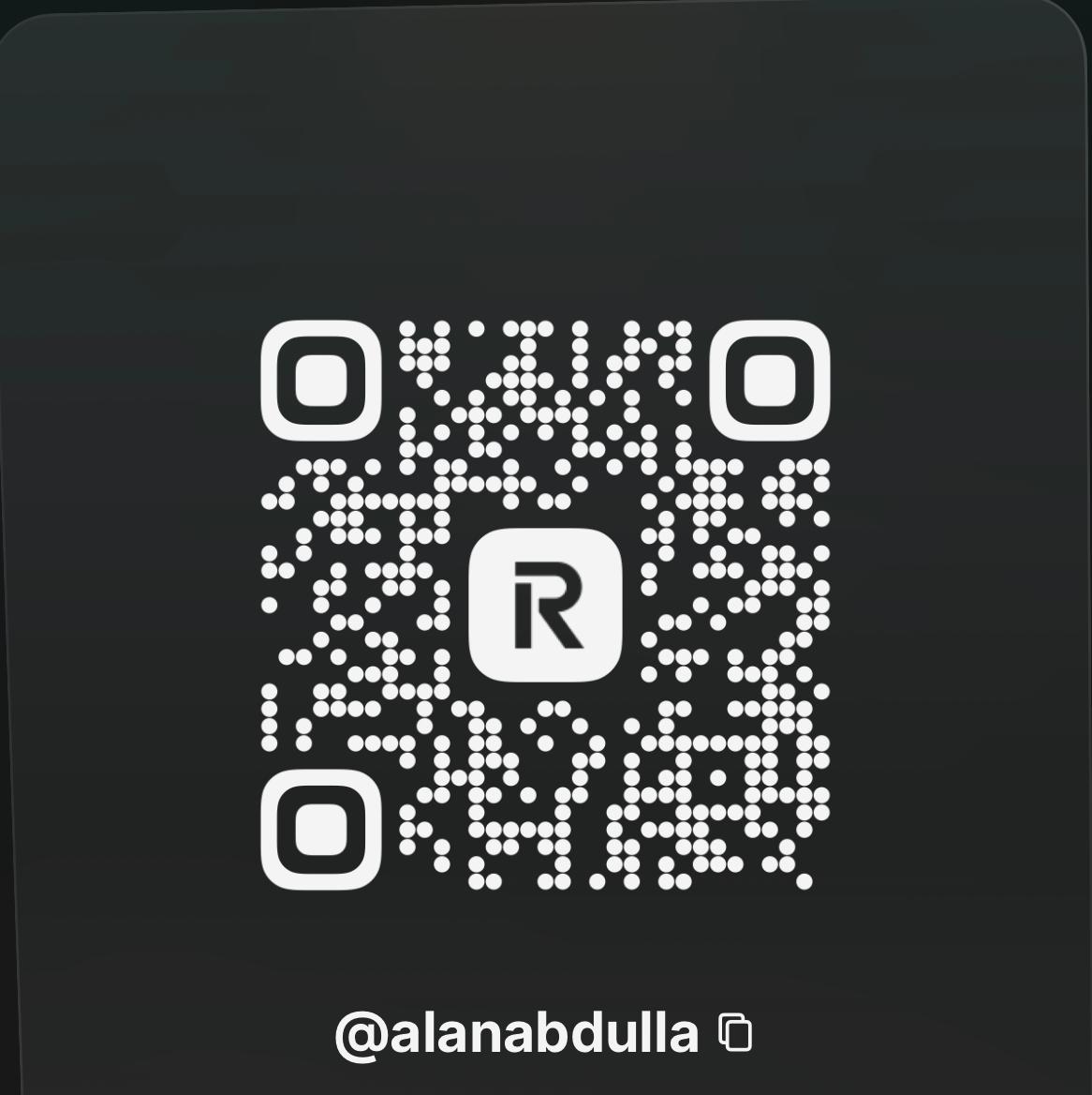 Revolut QR-kod @alanabdulla